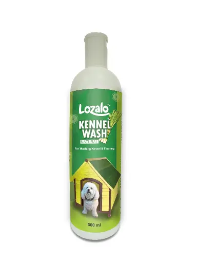 Lozalo Kennel Wash Liquid 500ml for Washing Dog Kennel & Flooring, Pet Shops, Veterinary Clinics & Grooming Salons (Green)