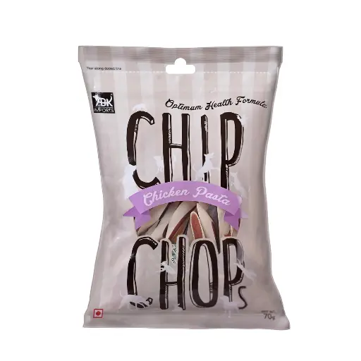 Chip Chops Chicken Pasta Dog Treats, Highly Nutritional & Digestible Snacks for Training and Rewards, Suitable for All Dog Breeds, 70g
